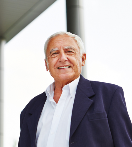 old production manager in suit