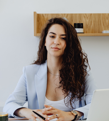 business woman in office